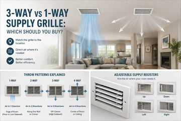 3-Way vs 1-Way Supply Grille: Which Should You Buy?