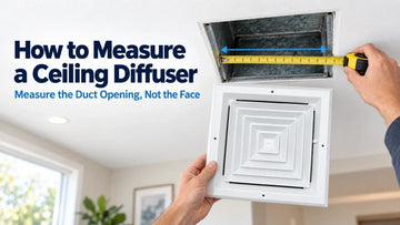 How to Measure a Ceiling Diffuser