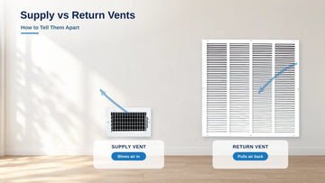 Supply vs Return Vents: How to Tell Them Apart