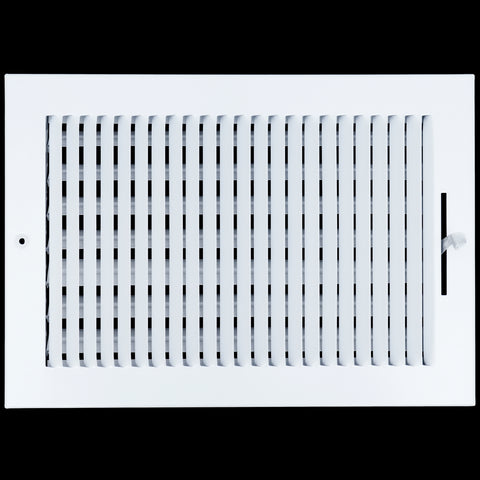 12 X 8 Duct Opening | 1 WAY Steel Air Supply Diffuser for Sidewall and Ceiling