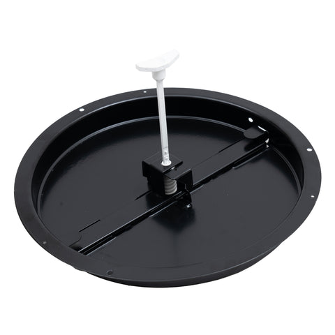 Handua 6" [Neck Size] Steel Butterfly Damper for Round Ceiling Air Supply Diffuser - Black | Outer Diameter: 7-1/2"