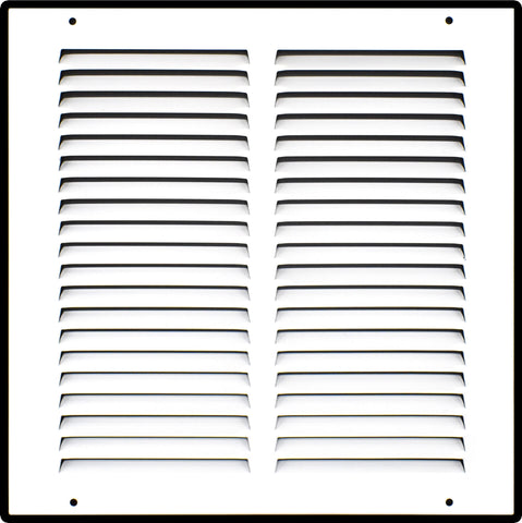 10" X 10" Duct Opening | Steel Return Air Grille for Sidewall and Ceiling | Outer Dimensions: 11.75"W X 11.75"H