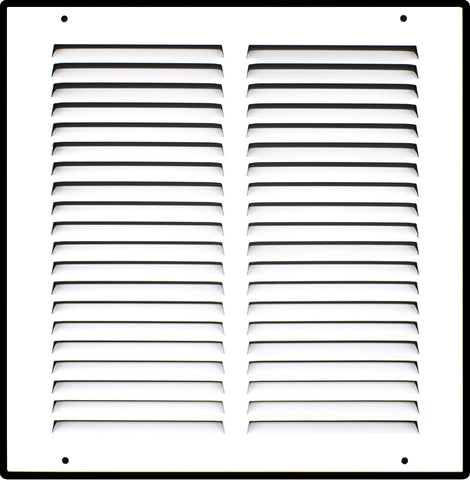 12" X 8" Duct Opening | Steel Return Air Grille for Sidewall and Ceiling | Outer Dimensions: 13.75"W X 9.75"H