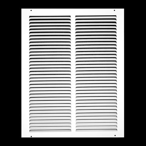 14" X 18" Duct Opening | Steel Return Air Grille for Sidewall and Ceiling | Outer Dimensions: 15.75"W X 19.75"H