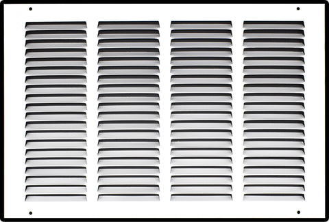 16" X 12" Duct Opening | Steel Return Air Grille for Sidewall and Ceiling | Outer Dimensions: 17.75"W X 13.75"H