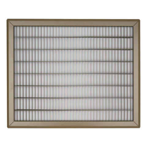 16"W x 20"H [Duct Opening] Return Air Floor Grille | Vent Cover Grill for Floor - Brown| Outer Dimensions: 17.75"W X 21.75"H