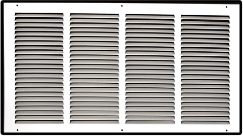24" X 14" Duct Opening | Steel Return Air Grille for Sidewall and Ceiling | Outer Dimensions: 25.75"W X 15.75"H