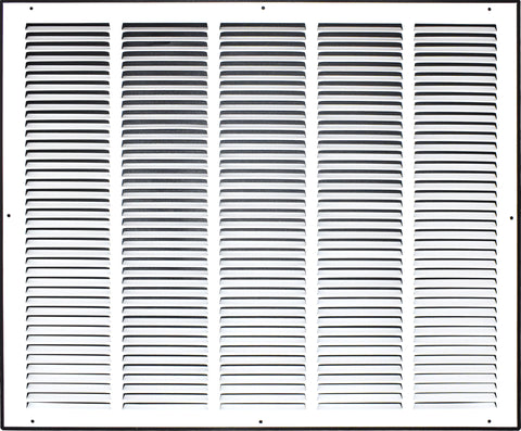 25" X 20" Duct Opening | Steel Return Air Grille for Sidewall and Ceiling | Outer Dimensions: 26.75"W X 21.75"H