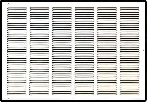 30" X 20" Duct Opening | Steel Return Air Grille for Sidewall and Ceiling | Outer Dimensions: 31.75"W X 21.75"H