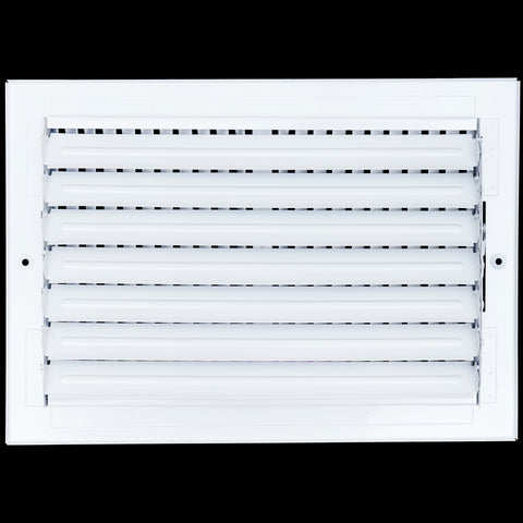 12 X 8 Duct Opening | 2 WAY Steel Air Supply Diffuser for Sidewall and Ceiling
