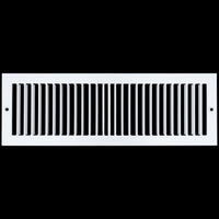 airgrilles 4" x 14" toe kick register grille vent cover outer dimensions: 5.5" x 15.5" white hnd-tgs-wh-4x14  1