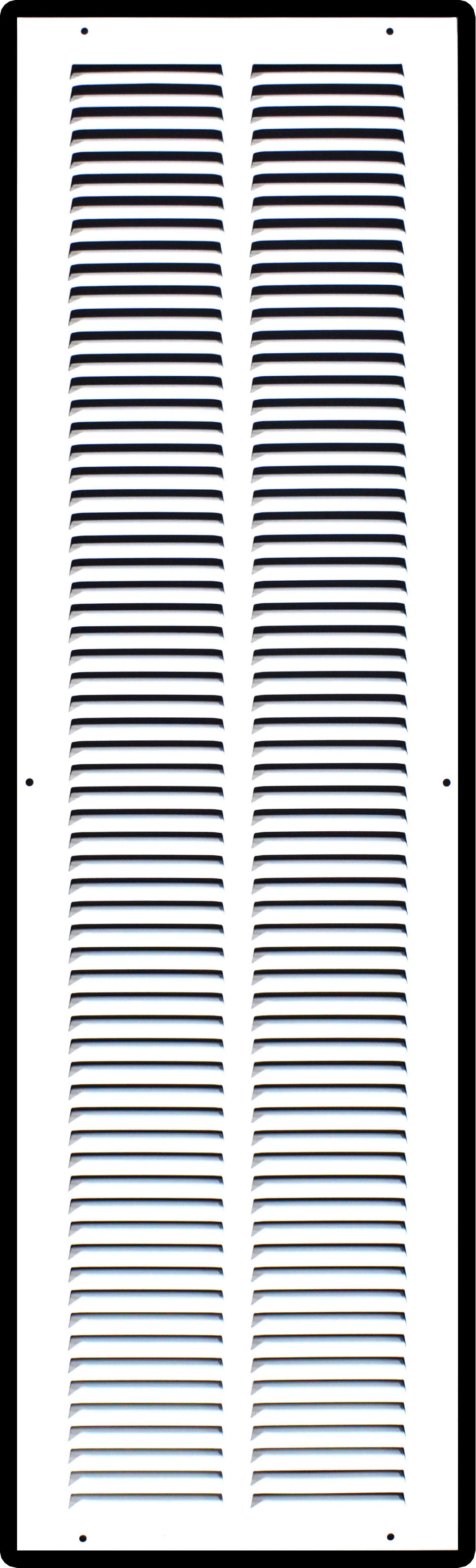 airgrilles 8" x 32" duct opening hd steel return air grille for sidewall and ceiling 7hnd-flt-rg-wh-8x32 038775640541 1
