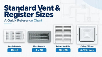Standard Vent and Register Sizes: A Reference Chart