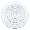 Handua 10" [Neck Size] Steel Round Air Supply Diffuser for Ceiling - White - Outer Dimension: 13-15/16"