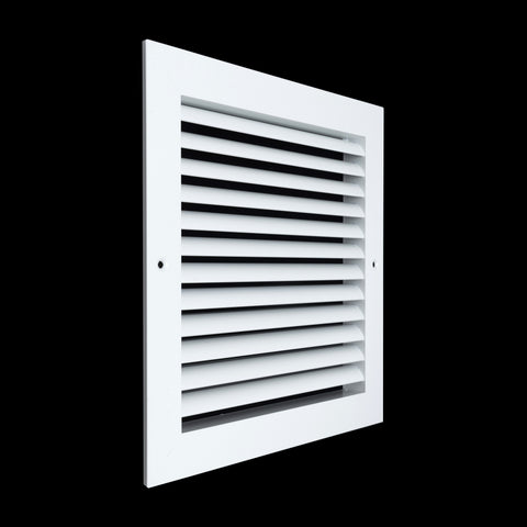 10"x10" Premium Aluminum Return Air Grille – Rust-Free HVAC Vent Cover for Wall & Ceiling | White | Out. Dim.: 11-13/16"W X 11-13/16"H