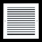 10"x10" Premium Aluminum Return Air Grille – Rust-Free HVAC Vent Cover for Wall & Ceiling | White | Out. Dim.: 11-13/16"W X 11-13/16"H
