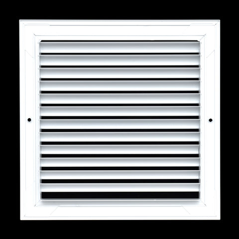 10"x10" Premium Aluminum Return Air Grille – Rust-Free HVAC Vent Cover for Wall & Ceiling | White | Out. Dim.: 11-13/16"W X 11-13/16"H