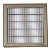 10 x 10-inch Brown Steel heavy duty return floor register, front view