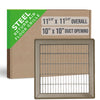 Handua HVAC Return Air Floor Grille | Vent Cover Grill for Floor - Brown | Heavy Duty Fixed Blades