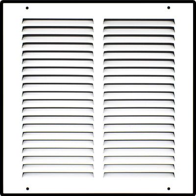 Steel Return Air Grille – HVAC Cold Air Intake Vent Cover, White | Out. Dim.: 11-3/4"W X 11-3/4"H