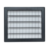 10"x12" Heavy Duty Return Air Floor Grille | Walkable Black | Out. Dim.: 11-3/4"W X 13-3/4"H