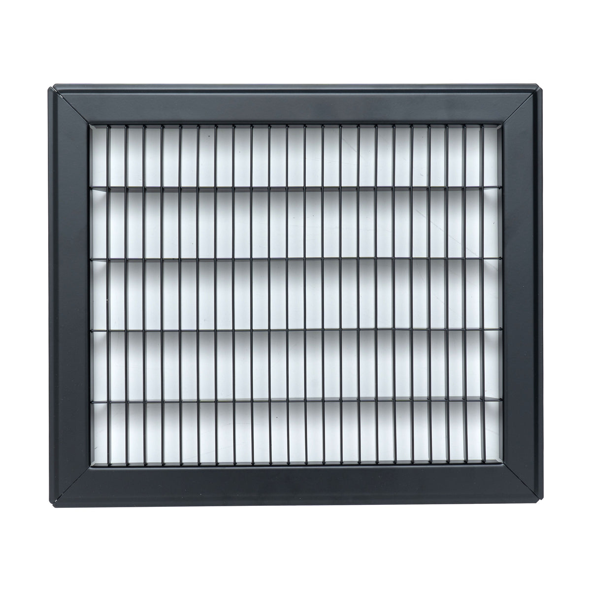 10"x12" Heavy Duty Return Air Floor Grille | Walkable Black | Out. Dim.: 11-3/4"W X 13-3/4"H