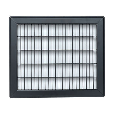 Fits 10x12 and 12x10 Duct Opening | Return Air Floor Grille by Handua | Walkable Vent Cover Grill for Floor | Black | Heavy Duty Fixed Blades | Outer Dimensions: 11.75"W X 13.75"H
