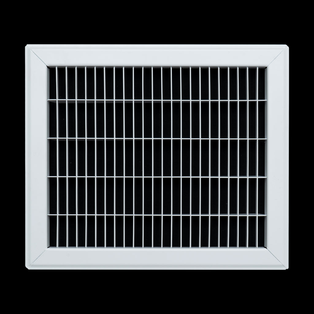 10"x12" Heavy Duty Return Air Floor Grille | Walkable White | Out. Dim.: 11-3/4"W X 13-3/4"H