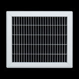 10"x12" Heavy Duty Return Air Floor Grille | Walkable White | Out. Dim.: 11-3/4"W X 13-3/4"H