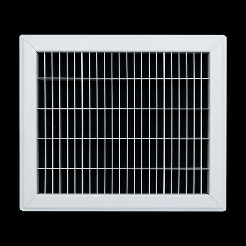 Fits 10x12 and 12x10 Duct Opening | Return Air Floor Grille by Handua | Walkable Vent Cover Grill for Floor | White | Heavy Duty Fixed Blades | Outer Dimensions: 11.75"W X 13.75"H