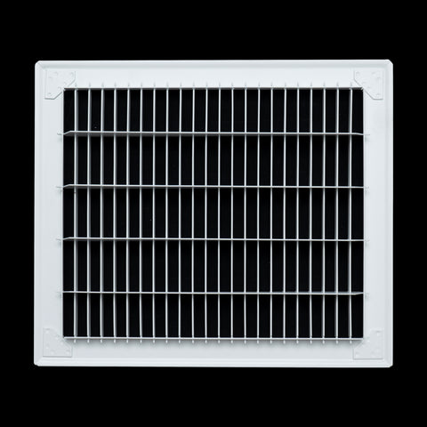 10"x12" Heavy Duty Return Air Floor Grille | Walkable White | Out. Dim.: 11-3/4"W X 13-3/4"H