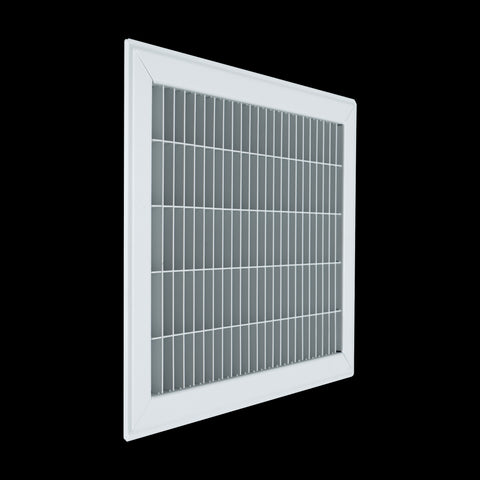 10"x12" Heavy Duty Return Air Floor Grille | Walkable White | Out. Dim.: 11-3/4"W X 13-3/4"H