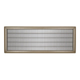 10"x30" Heavy Duty Return Air Floor Grille | Walkable Brown | Out. Dim.: 11-3/4"W X 31-3/4"H
