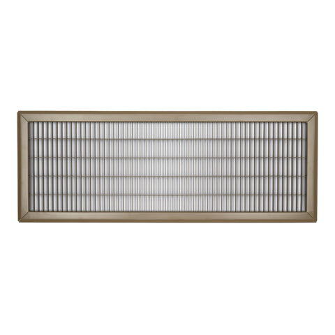 10"W x 30"H [Duct Opening] Return Air Floor Grille | Vent Cover Grill for Floor - Brown| Outer Dimensions: 11.75"W X 31.75"H