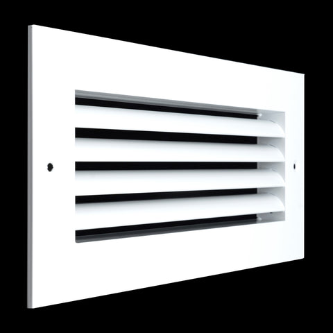 10"x4" Premium Aluminum Return Air Grille – Rust-Free HVAC Vent Cover for Wall & Ceiling | White | Out. Dim.: 11-13/16"W X 5-13/16"H