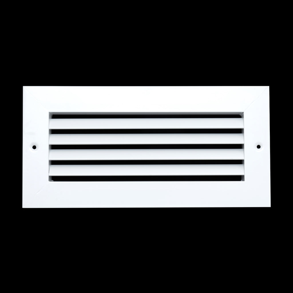 10"x4" Premium Aluminum Return Air Grille – Rust-Free HVAC Vent Cover for Wall & Ceiling | White | Out. Dim.: 11-13/16"W X 5-13/16"H
