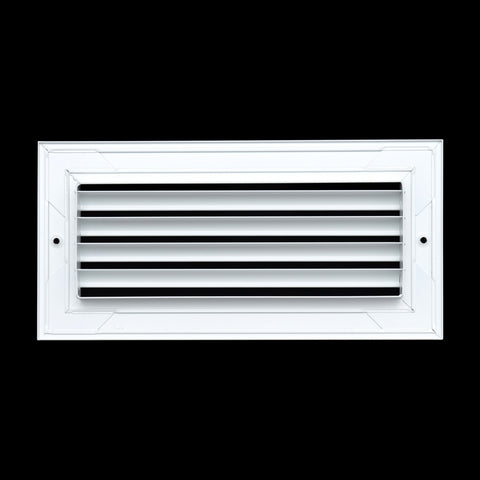10"x4" Premium Aluminum Return Air Grille – Rust-Free HVAC Vent Cover for Wall & Ceiling | White | Out. Dim.: 11-13/16"W X 5-13/16"H