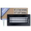 Handua Steel Adjustable Air Supply HVAC Grille | Black Vent Cover Grill for Sidewall and Ceiling