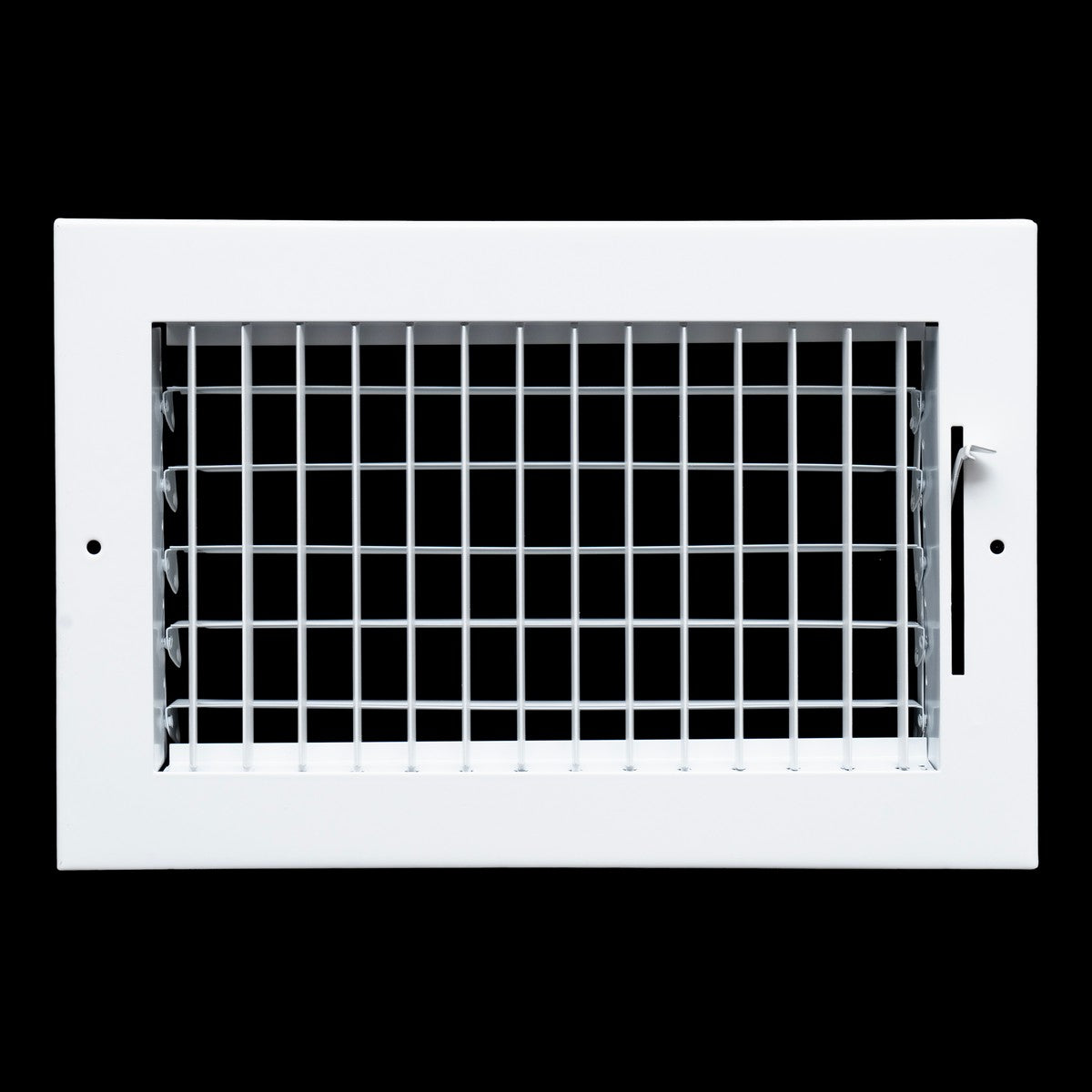 10x6 Steel Adjustable Air Vent Cover | Supply Register for Wall & Ceiling | White | Outer Dimension: 11-3/4"W X 7-3/4"H