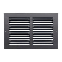 Fits 10x6 Duct Opening | Steel Return Air Grille by Handua | Vent Cover Grill for Sidewall and Ceiling | Black | HVAC Cold Air Intake Grille | Outer Dimensions: 11.75"W X 7.75"