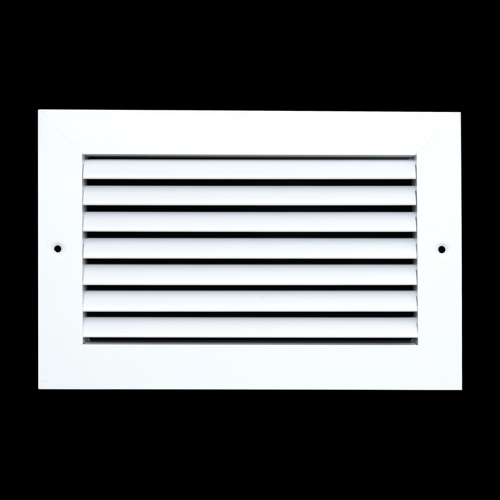 10"x6" Premium Aluminum Return Air Grille – Rust-Free HVAC Vent Cover for Wall & Ceiling | White | Out. Dim.: 11-13/16"W X 7-13/16"H