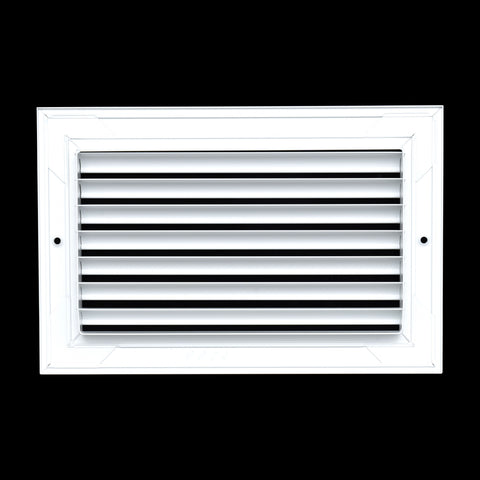 10"x6" Premium Aluminum Return Air Grille – Rust-Free HVAC Vent Cover for Wall & Ceiling | White | Out. Dim.: 11-13/16"W X 7-13/16"H