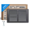Handua Steel Return Air Grille | Vent Cover Grill for Sidewall and Ceiling | Black