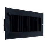 12x4 Black Steel Adjustable Supply Register, Air Vent Cover with Damper for Sidewall Or Ceiling