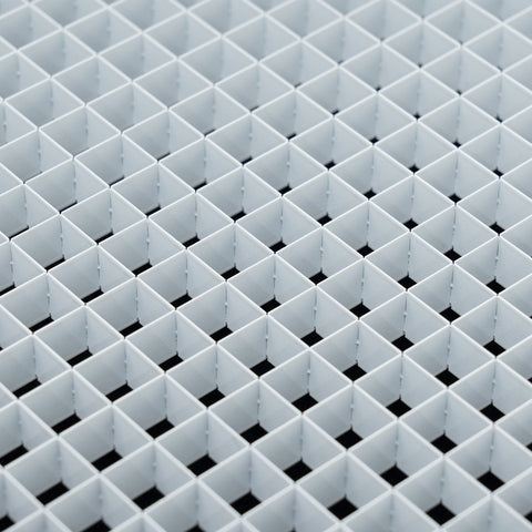 30"x20" Aluminum Eggcrate Return Air Filter Grille for Sidewall and Ceiling | White | Out. Dim.: 32-1/4"W X 22-1/4"H