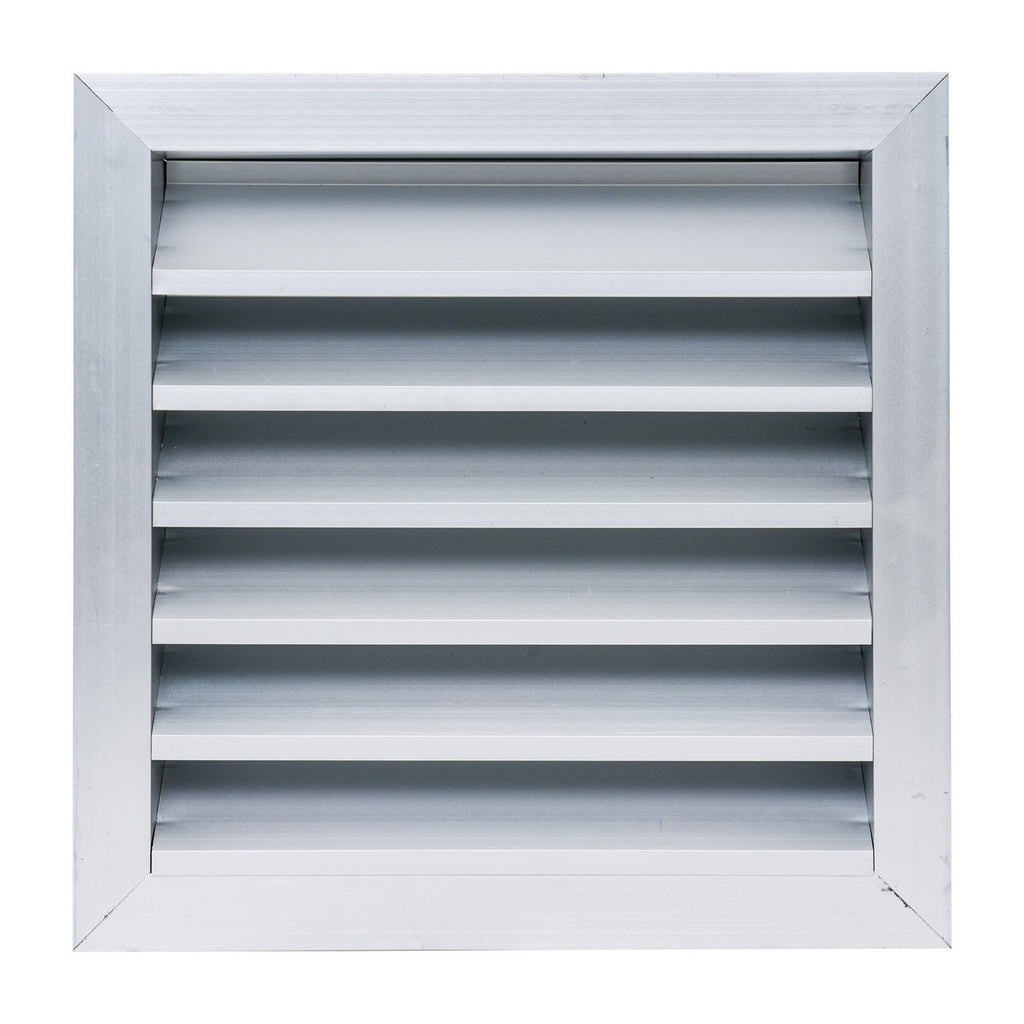 12"x12" Anodized Aluminum Exterior Wall Vent | Outer Dimension: 14"W X 14"H