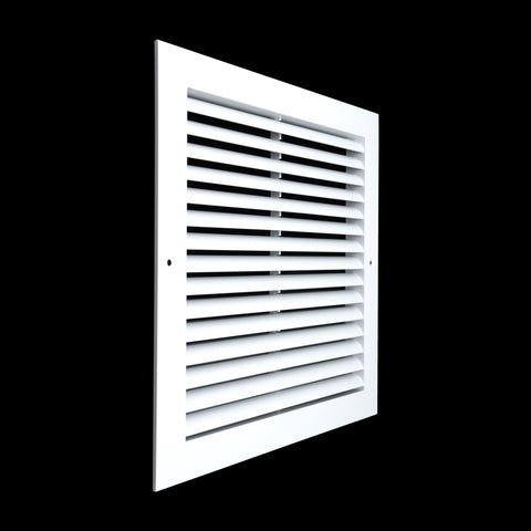 12"x12" Premium Aluminum Return Air Grille – Rust-Free HVAC Vent Cover for Wall & Ceiling | White | Out. Dim.: 13-13/16"W X 13-13/16"H
