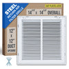 Steel Return Air Filter Grille with Plastic Latches