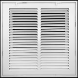 12"x12" Steel Return Air Filter Grille | Removable Door for 1" Filters | White HVAC Vent Cover | Out. Dim.: 14-5/8"W X 14-5/8"H