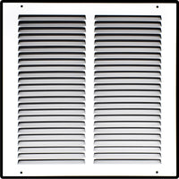 12" X 12" Duct Opening | Steel Return Air Grille for Sidewall and Ceiling | Outer Dimensions: 13.75"W X 13.75"H